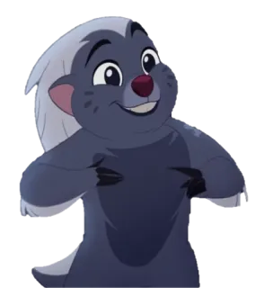 😃 Bunga The Lion Guard Dessin animé, Animal, Ratel, La Garde du Roi Lion, Disney, Bunga telegram sticker