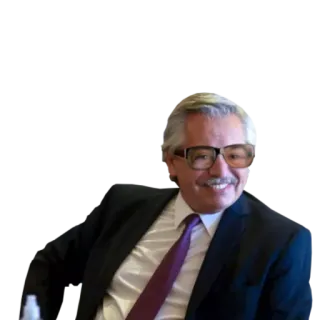 🤓 Alberto Fernández 정치인, 대통령, 아르헨티나, 리더, 정부 telegram sticker