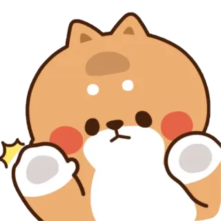 🤗 chó, động vật, hoạt hình, dễ thương, Shiba Inu, emoji telegram sticker