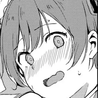 😳 anime, manga, blushing, shocked, girl telegram sticker