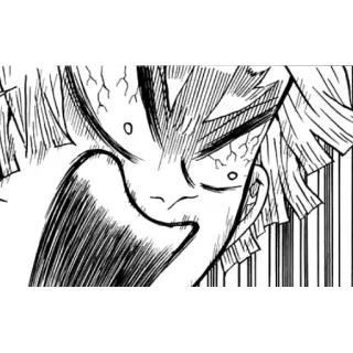 🤬 Zenitsu Agatsuma Demon Slayer Anime, Demon Slayer, Manga, Zenitsu, Enojado, Expresión telegram sticker