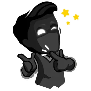 😉 dibujos animados, personaje, pensando, estrellas telegram sticker