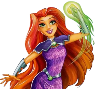 💪 Starfire Starfire, Teen Titans, DC Comics, superhero, cartoon character, princess telegram sticker