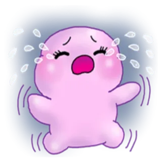 😭 pleurer, triste, emoji, contrarié, larmes telegram sticker