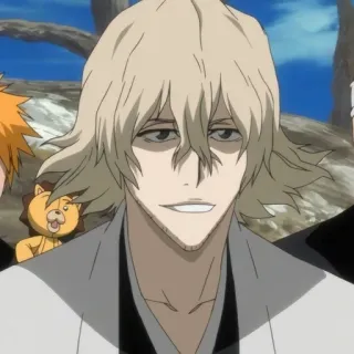 😈 Gin Ichimaru Bleach anime, bleach, gin ichimaru telegram sticker