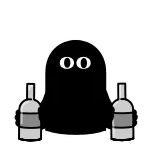 Complete blackness by @s0untitled telegram stickers