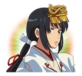 😶 anime, woman, portrait, character telegram sticker