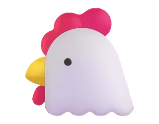 🐔 chicken, poultry, bird, animal, farm, livestock telegram sticker