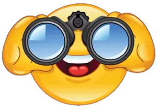 👀 Emoji, Teropong, Mencari, Pencarian, Emoticon telegram sticker