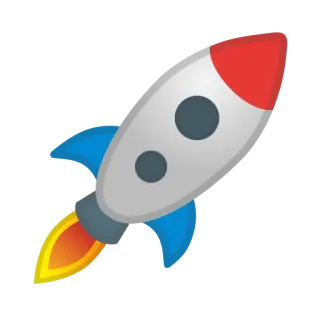 🚀 rocket, space, launch, spaceship, technology, travel telegram sticker