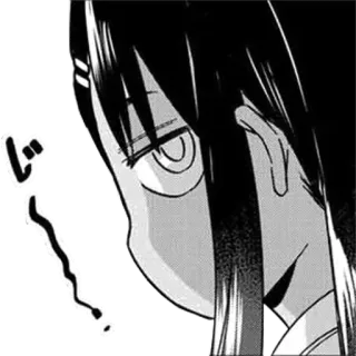 🖤 じー anime, manga, stare, smirk telegram sticker