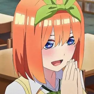 🧩 Yotsuba Nakano The Quintessential Quintuplets Anime, Fille, Sourire, Mignon, Nakano, Yotsuba telegram sticker