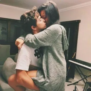 😍 カップル, キス, 愛, ロマンス, 愛情 whatsapp sticker