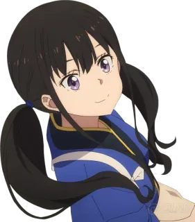 😊 Anime, Menina, Fofa, Sorrindo telegram sticker