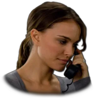 📞 woman, phone, talking, actress, call telegram sticker