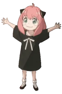 😊 Anya Forger Spy x Family anime, spy x family, anya forger, dễ thương, hoạt hình, nhân vật telegram sticker