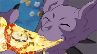 🍕 Beerus Dragon Ball Super Anime, Manger, Pizza, Beerus, Dragon Ball Super, Dessin animé telegram sticker
