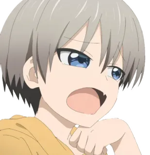 😡 Uzaki Hana Uzaki-chan Wants to Hang Out! anime, girl, character, cartoon, Uzaki, Hana telegram sticker