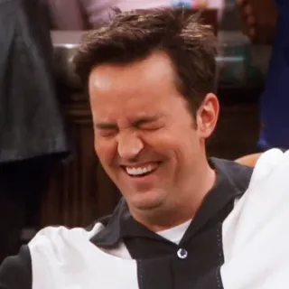 😂 Chandler Bing Friends Chandler, Friends, rire, Matthew Perry telegram sticker