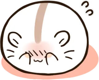 😳 cute, kawaii, anime, blush, embarrassed, mochi telegram sticker
