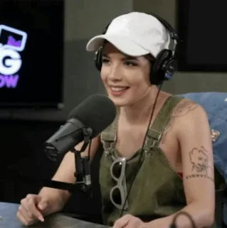 💧 Halsey Sänger, Musiker, Porträt, Frau, Promi telegram sticker