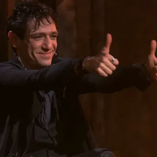 🌟 Kostas Martakis thumbs up, approval, positive, man, smile, gesture, acceptance telegram sticker