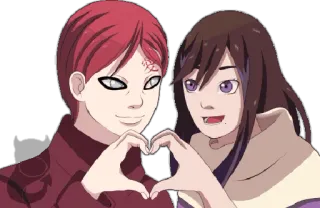 ❤ Gaara Naruto Anime, Hati, Cinta, Karakter, Gaara, Naruto whatsapp sticker