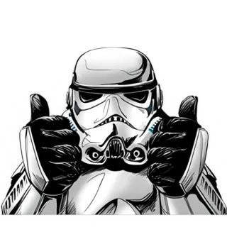 👍 Stormtrooper Star Wars Stormtrooper, Star Wars, Film, Spazio, Impero, Fantascienza telegram sticker