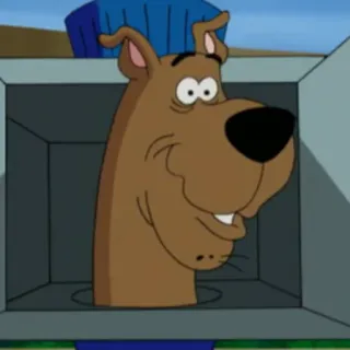 🙂 Scooby Doo dog, cartoon, Scooby Doo, mystery telegram sticker