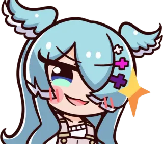 ✨ Anime, Desenho animado, Fofo, Brilho, Chibi, Mangá telegram sticker