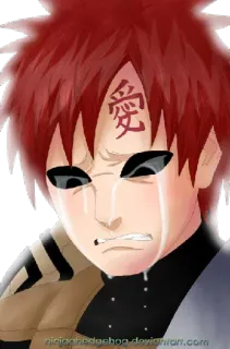 😭 Gaara Naruto 愛 Anime, Manga, Sedih, Menangis, Gaara, Naruto whatsapp sticker