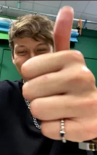 👍 Daumen hoch, Positiv, Zustimmung, Einverständnis, Handgeste telegram sticker