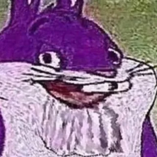 🐰 Big Chungus big chungus, meme, engraçado, coelho de desenho animado telegram sticker