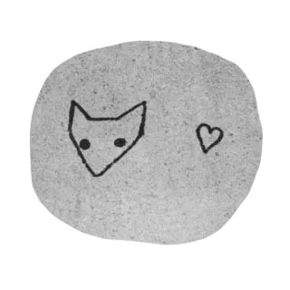 ❤ cat, heart, drawing, sticker, simple, animal telegram sticker
