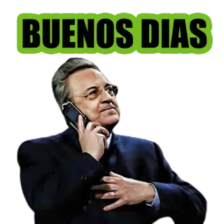 😁 Florentino Perez BUENOS DIAS präsident, sport, handy, geschäft telegram sticker