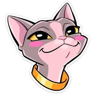 😊 แมว, สัตว์, สติกเกอร์, การ์ตูน, น่ารัก telegram sticker