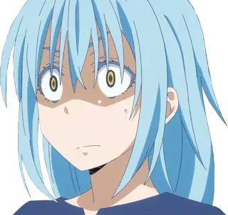 😰 Rimuru Tempest That Time I Got Reincarnated as a Slime Anime, Manga, Isekai, Slime, Rimuru, Moi, quand je me réincarne en Slime telegram sticker