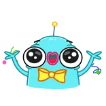 🥳 niedlich, cartoon, figur, sticker telegram sticker