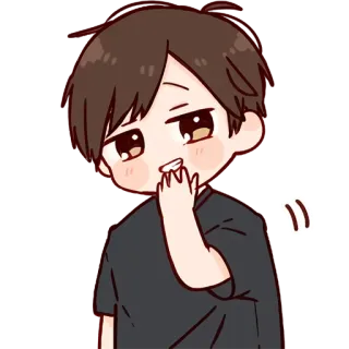 😁 cartoon, boy, cute, character, drawing telegram sticker
