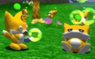 🧼 Tails Tails, Sonic the Hedgehog, karakter video game, rubah, kartun telegram sticker