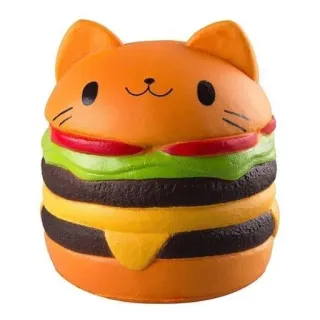 🤔 chat, burger, kawaii, mignon, nourriture, sandwich, animal telegram sticker
