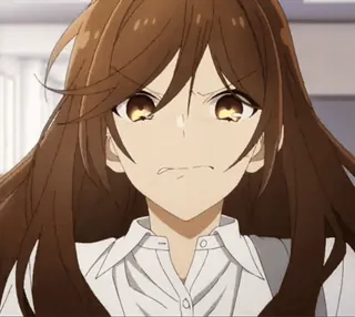 😡 Hori Kyouko Horimiya 애니메이션, 호리 쿄코, 호리미야, 화난 telegram sticker