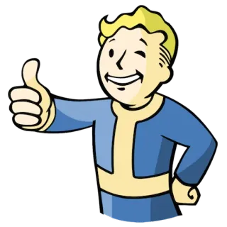 👆 Vault Boy Fallout Fallout, Vault Boy, Videospiel, Daumen hoch telegram sticker