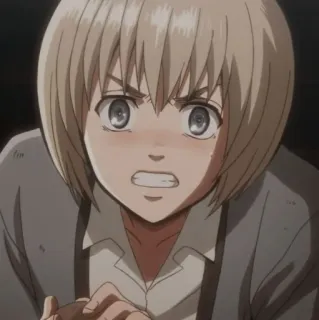 🐤 Armin Arlert Attack on Titan Anime, Armin Arlert, Attack on Titan, Charakter, Sticker telegram sticker