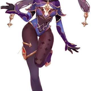 🍑 Mona Genshin Impact Anime, Genshin Impact, Mona, Jeu vidéo telegram sticker