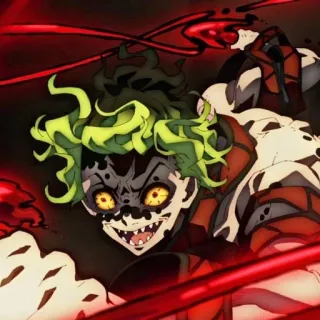 💚 Gyutaro Demon Slayer Anime, Demônio, Sangue, Mal, Monstro telegram sticker