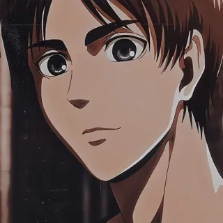 🥰 Eren Yeager Attack on Titan anime, eren, attack on titan, shingeki no kyojin, aot telegram sticker