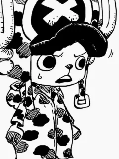 😰 Tony Tony Chopper One Piece Anime, Manga, Tony Tony Chopper, One Piece, Rentier, süß, Cartoon telegram sticker