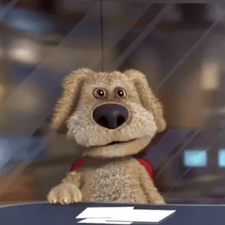 😂 Talking Ben Hund, Cartoon, Computer, Handy, Tier whatsapp sticker