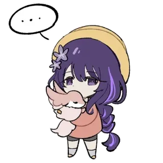 🙁 ... Anime, Chibi, Kawaii, Lucu, Kartun telegram sticker